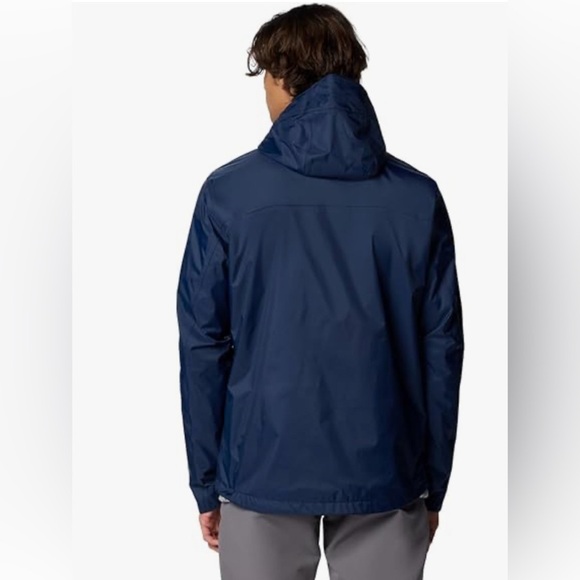 Columbia Blue Hooded Windbreaker Omni tech - Picture 2 of 9